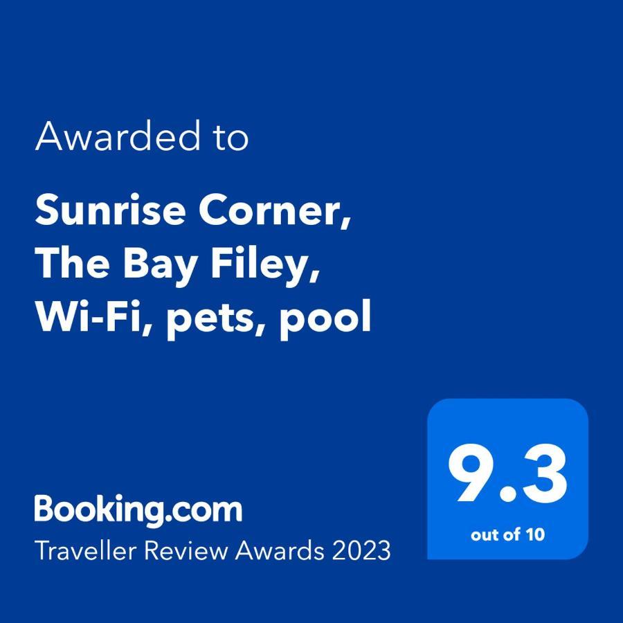 Ferienwohnung Sunrise Corner, The Bay Filey, Wi-Fi, Pets, Pool Exterior foto